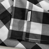 DOMOOK Grey and White Buffalo Check Tie Up Curtains Farmhouse Thermal Insulated Window Adjustable Balloon Curtain Shade for Small Window