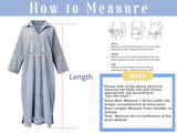 chouyatou Women's Casual Long Sleeve Button Down Loose Striped Cotton Maxi Shirt Dress