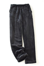 Chouyatou Womens Plaid Fluffy Pajama Pants Fuzzy Fleece Cozy Lounge Pants with Pockets Winter Warm Pj Bottoms