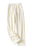 Chouyatou Womens Plaid Fluffy Pajama Pants Fuzzy Fleece Cozy Lounge Pants with Pockets Winter Warm Pj Bottoms