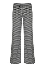 Chouyatou Womens Comfy Pajama Pants Striped Low Waisted Lounge Pants Elastic Waist Drawstring Long Trousers