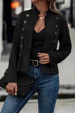 Chouyatou Women's Faux Suede Leather Jacket 2024 Fall Winter Clothes Casual Business Long Sleeve Blazer Jacket Coat