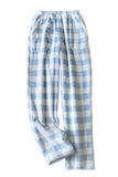 Chouyatou Womens Plaid Fluffy Pajama Pants Fuzzy Fleece Cozy Lounge Pants with Pockets Winter Warm Pj Bottoms