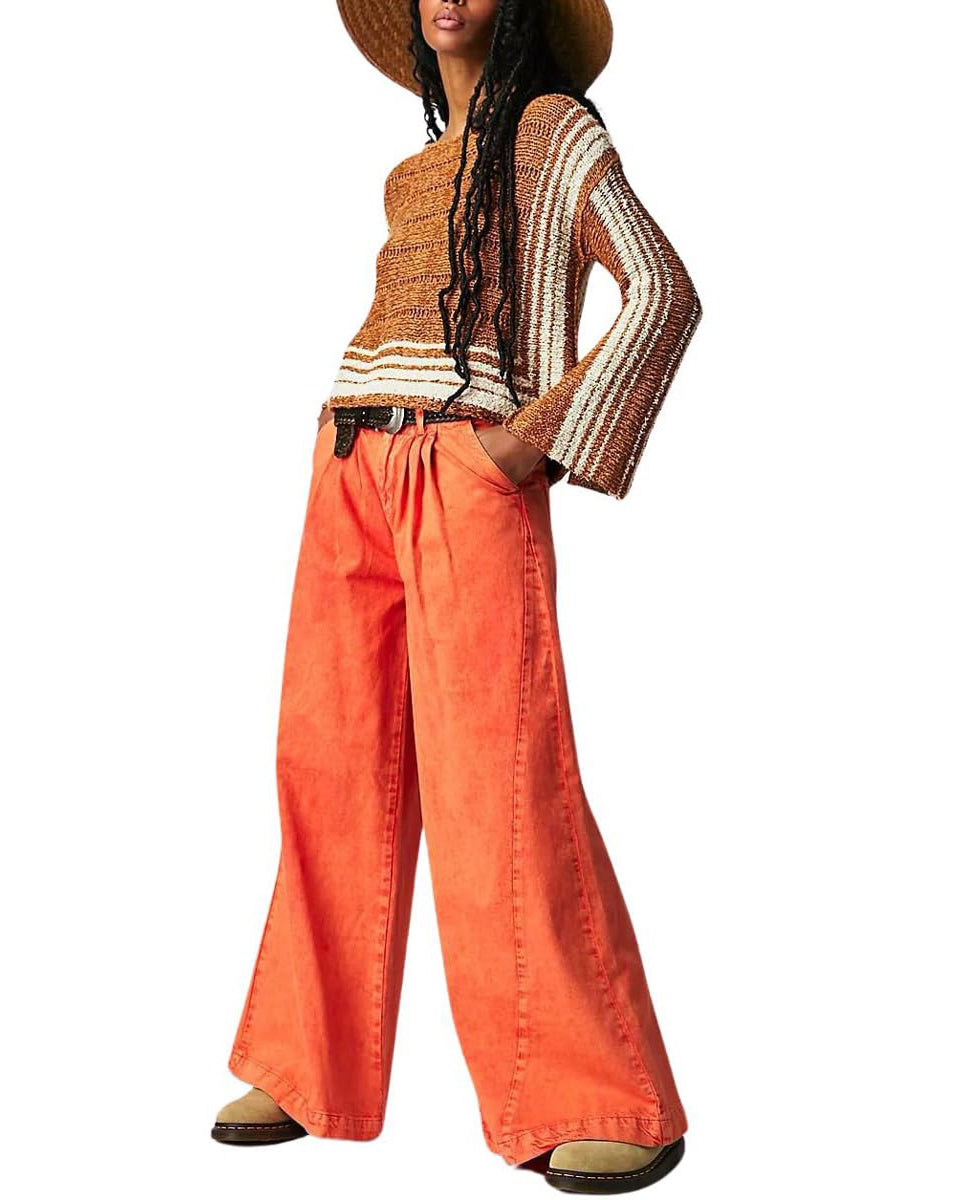 Chouyatou Women's Boyfriend Denim Cargo Pants Y2K Baggy Wide Leg Casual Dressy Jeans Culottes