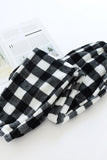 Chouyatou Womens Plaid Fluffy Pajama Pants Fuzzy Fleece Cozy Lounge Pants with Pockets Winter Warm Pj Bottoms