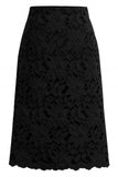 Chouyatou Women's Elegant Floral Lace Knee Length Pencil Skirt