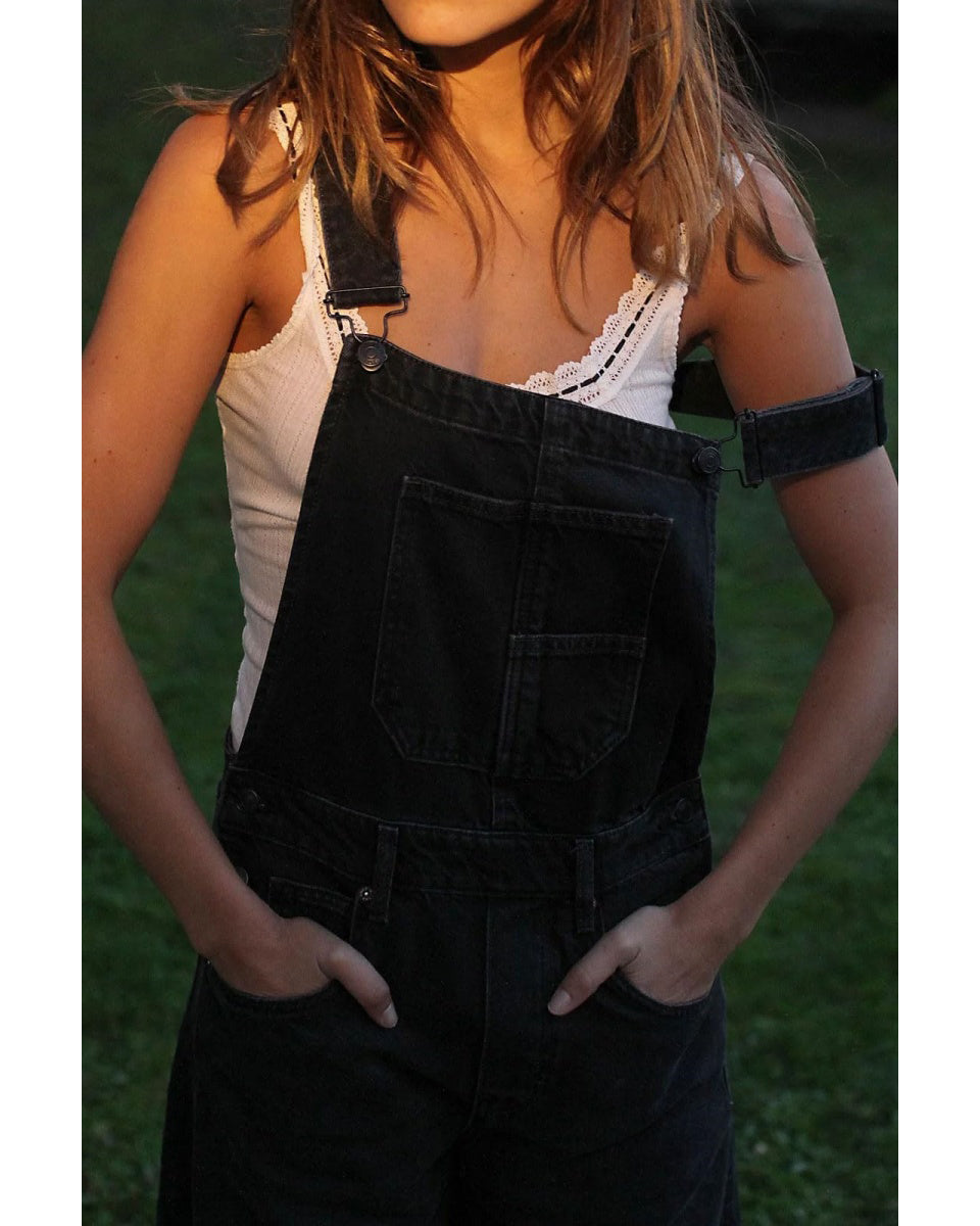Chouyatou Women Y2k Baggy Barrel Jeans Overalls Wide Leg Denim Pants Bib Overalls Jumpsuit Boyfriend Patchwork Jeans