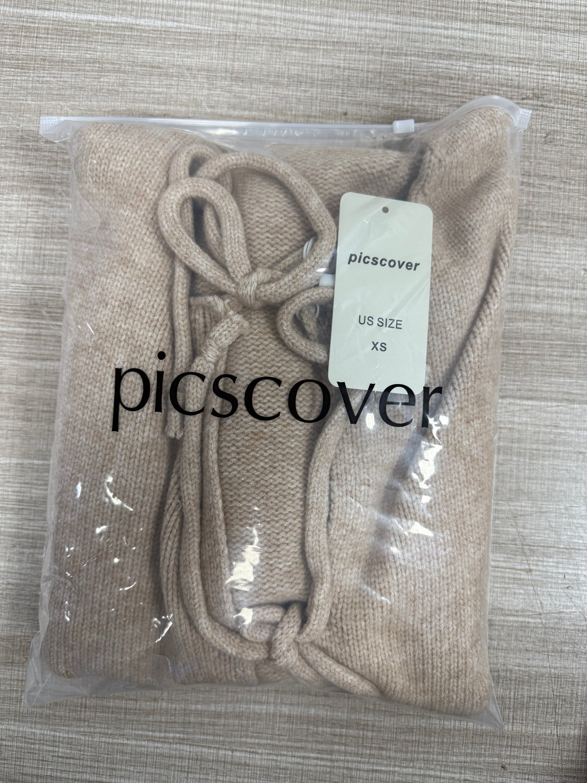 PICSCOVER Bow Knot Cardigan Fall Casual Oversized Ribbed Knit Sweater Cardigan Tops