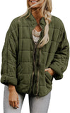 Chouyatou Women's Causal Lightweight Jacket Stand Collar Long Sleeve Zip Up Winter Coats for Women
