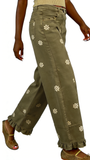 CHOUYATOU Barrel Jeans Women 2026 Floral Print Wide Leg Jeans Y2k Patchwork Baggy Boyfriend Denim Pants