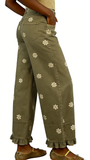 CHOUYATOU Barrel Jeans Women 2026 Floral Print Wide Leg Jeans Y2k Patchwork Baggy Boyfriend Denim Pants