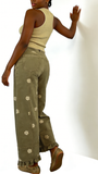 CHOUYATOU Barrel Jeans Women 2026 Floral Print Wide Leg Jeans Y2k Patchwork Baggy Boyfriend Denim Pants