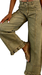Chouyatou Barrel Jeans Women Floral Print Wide Leg Jeans Y2k Patchwork Baggy Boyfriend Denim Pants