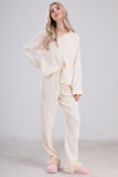Chouyatou Womens Cotton Gauze Pajama Set Long Sleeve Button Up Shirt and Pants 2 Piece Cute Printed Pj Set