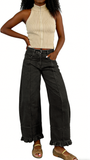 CHOUYATOU Barrel Jeans Women 2026 Floral Print Wide Leg Jeans Y2k Patchwork Baggy Boyfriend Denim Pants