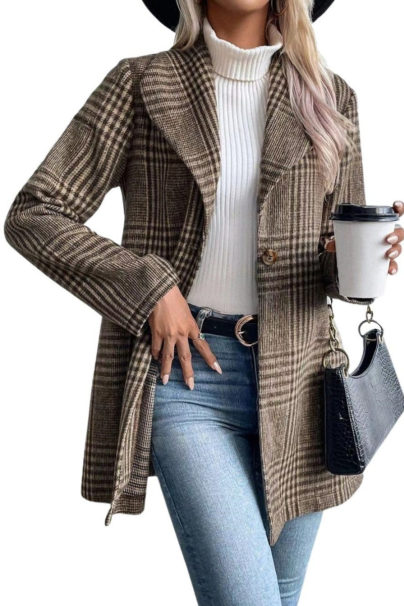 Chouyatou Womens Business Casual Blazers Long Sleeve Open Front Work Office Blazer Jacket