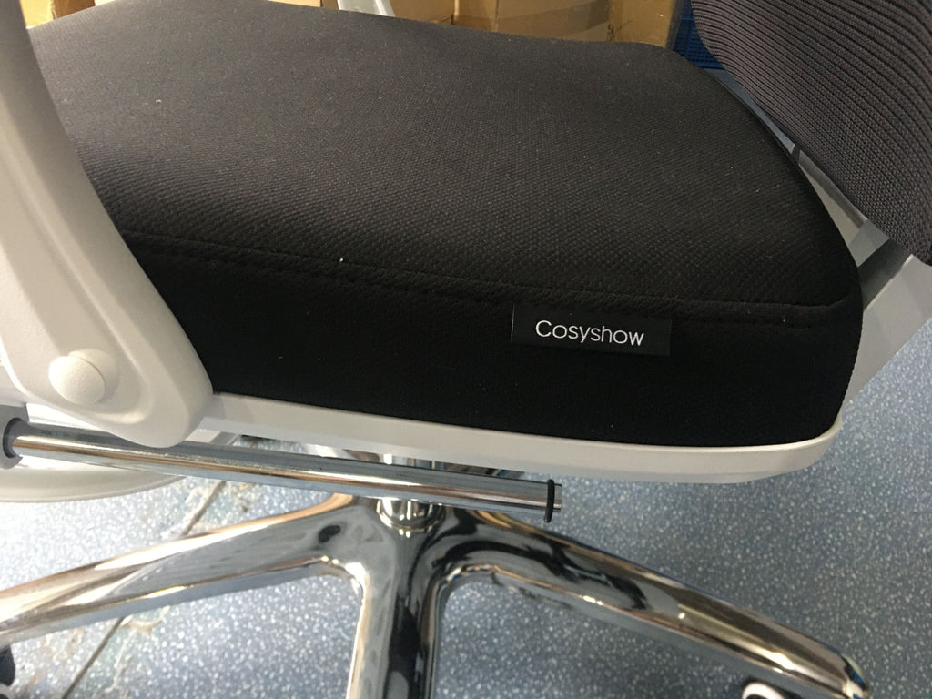 COSYSHOW Ergonomic Office Furniture Chair Adjustable Computer Desk Chair Comfy Mesh Gaming Chair Mid Back Rolling Executive Office Chair for Home Office,School