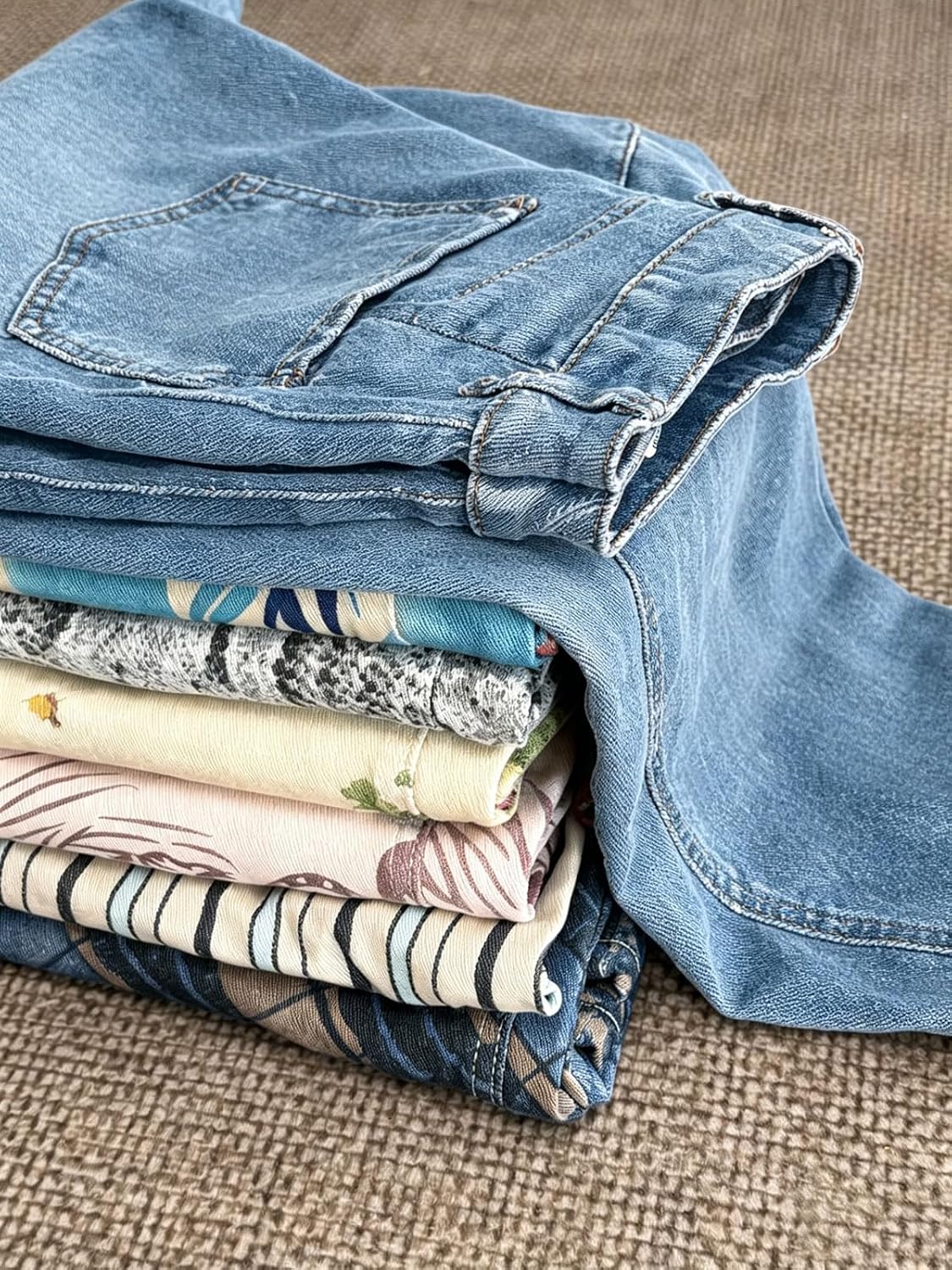 Chouyatou Women Casual Wide Leg Mid Rise Jeans Baggy Barrel Jeans Denim Pull On Pants Sweatpants Y2k Boyfriend Boho Ankle Pant