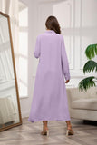 Chouyatou Women's Casual Button Down Maxi Shirt Dress Long Sleeve Button Up Tunic Long Dress