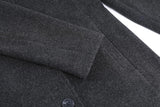 Chouyatou Women's Casual Thicken Wool Blend Stand Collar Single Breasted Pea Coat