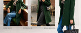 Chouyatou Women's Casual Thicken Wool Blend Stand Collar Single Breasted Pea Coat