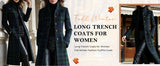 Chouyatou Women Long Wool Plaid Pea Coat Fall Winter Casual Single Breasted Midi Trench Overcoat Outwear