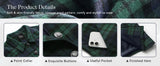 Chouyatou Women Long Wool Plaid Pea Coat Fall Winter Casual Single Breasted Midi Trench Overcoat Outwear