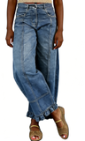 CHOUYATOU Barrel Jeans Women 2026 Floral Print Wide Leg Jeans Y2k Patchwork Baggy Boyfriend Denim Pants