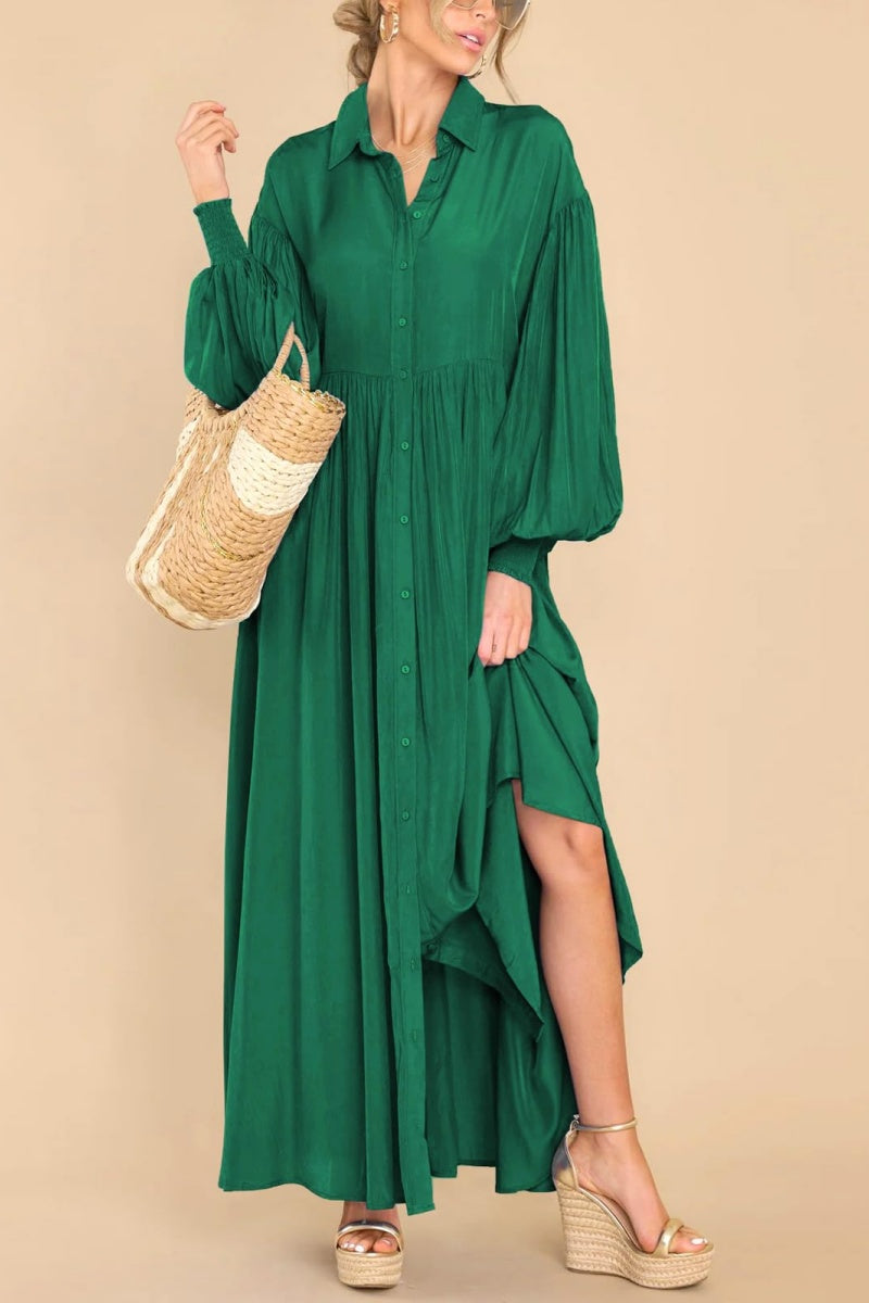 Chouyatou Women's Casual Long Sleeve Button Down Shirt Dress Elegant P CHOUYATOU Chouyatou Women's Casual Long Sleeve Button Down Shirt Dress Elegant P CHOUYATOU