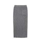 Chouyatou Women's Turtleneck 2 Piece Outfits Ribbed Knit Sweater Midi Pencil Skirt Set