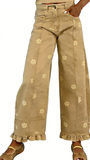 CHOUYATOU Barrel Jeans Women 2026 Floral Print Wide Leg Jeans Y2k Patchwork Baggy Boyfriend Denim Pants