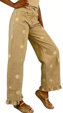CHOUYATOU Barrel Jeans Women 2026 Floral Print Wide Leg Jeans Y2k Patchwork Baggy Boyfriend Denim Pants