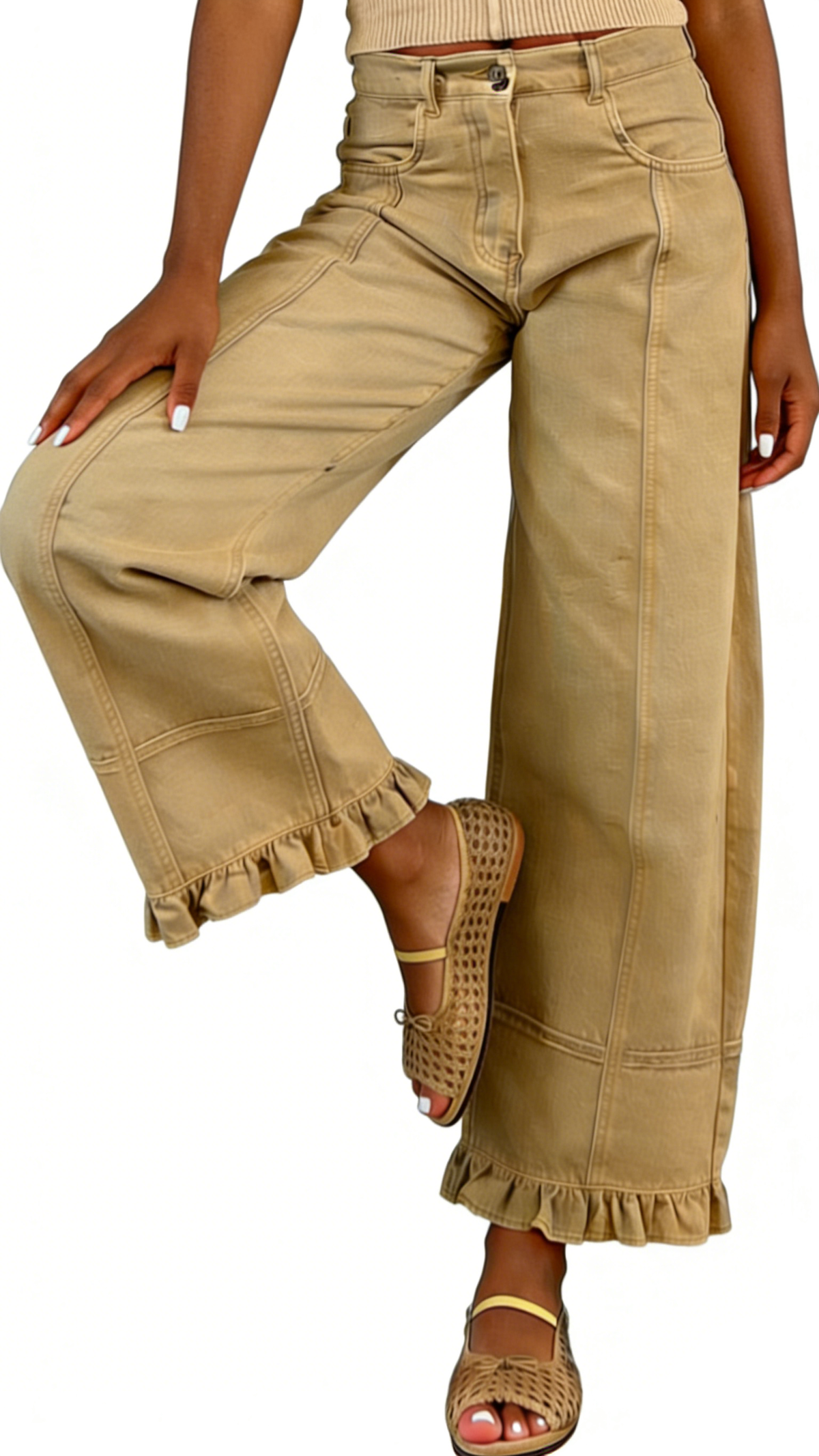 Chouyatou Barrel Jeans Women Floral Print Wide Leg Jeans Y2k Patchwork Baggy Boyfriend Denim Pants