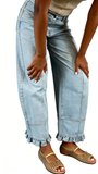CHOUYATOU Barrel Jeans Women 2026 Floral Print Wide Leg Jeans Y2k Patchwork Baggy Boyfriend Denim Pants