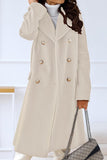 Chouyatou Women's Winter Jacket Double-Breasted Wool Blend Warm Long Trench Coat