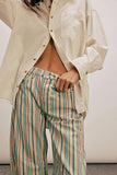 chouyatou Women Boyfriend Baggy Barrel Jeans Floral Print Denim Ankle Pants Wide Leg Mid Rise Jeans Sweatpants Y2k Patchwork