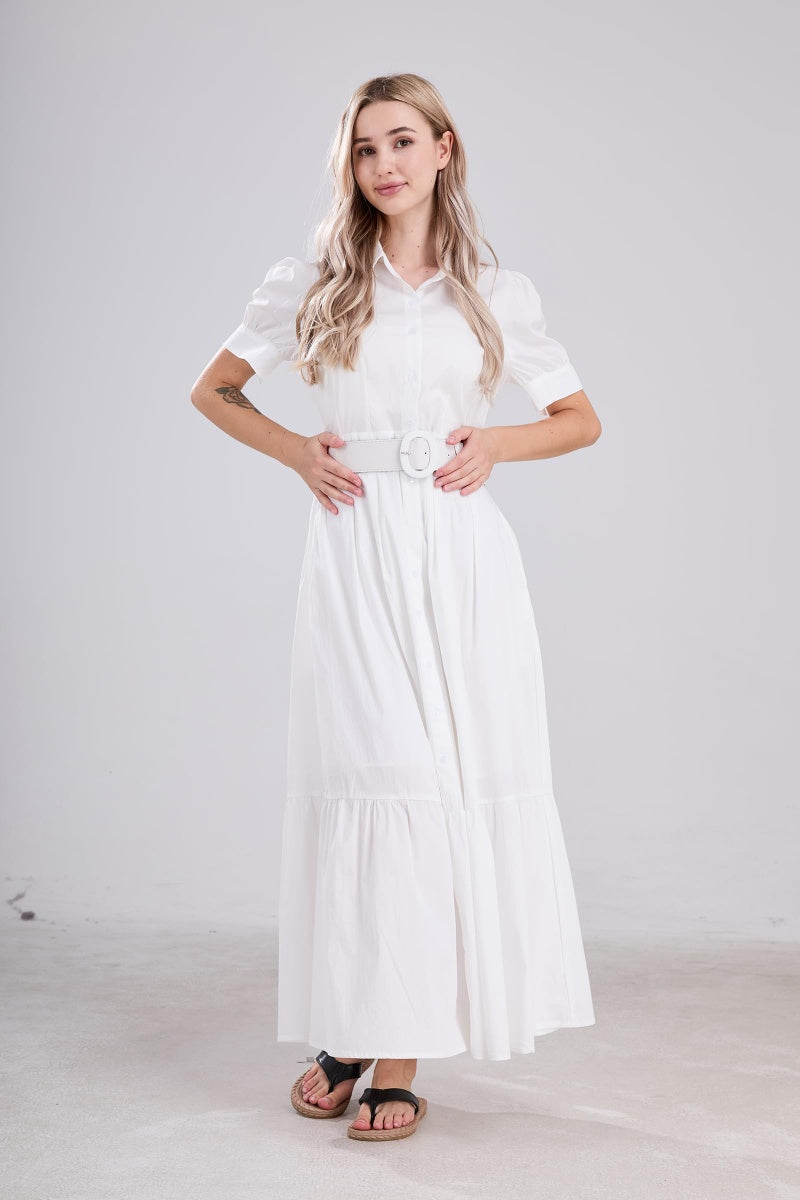 white button down shirt dress Rita Line & Dot It is made of materials White Button Dresses | REVOLVE