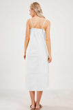 Chouyatou Womens Summer Dresses Sleeveless Spaghetti Strap Lounge Dress Flowy A-Line Midi Dress