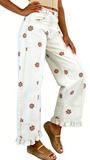 CHOUYATOU Barrel Jeans Women 2026 Floral Print Wide Leg Jeans Y2k Patchwork Baggy Boyfriend Denim Pants