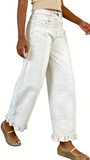 CHOUYATOU Barrel Jeans Women 2026 Floral Print Wide Leg Jeans Y2k Patchwork Baggy Boyfriend Denim Pants
