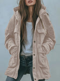 CHOUYATOU Women's 2026 Spring Hooded Cotton Safari Jacket Zip Up Trench Coat Windproof Military Anorak Outerwear
