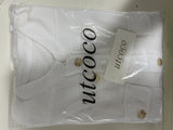 UTCOCO Women's Casual Waffle Knit Shacket Jacket Loose Fit Long Sleeve Button Down Shirt Shacket Top