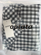 OPTATA Girls Summer Gingham Dresses Ruffle Spaghettie Strap Flounce Smocked Maxi Long Plaid Dress 5-14 Years