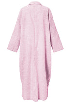 Chouyatou Women's Casual Long Sleeve Button Down Loose Striped Cotton Maxi Shirt Dress