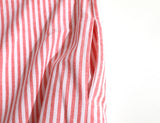 chouyatou Women's Casual Long Sleeve Button Down Loose Striped Cotton Maxi Shirt Dress