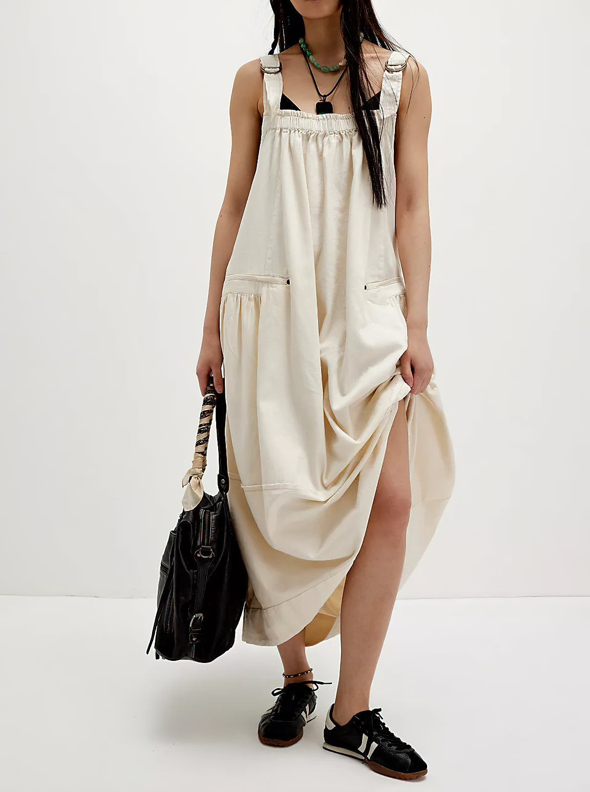 chouyatou Women's Cargo Overall Dress Sleeveless Adjustable Strap Safa CHOUYATOU chouyatou Women's Cargo Overall Dress Sleeveless Adjustable Strap Safa CHOUYATOU