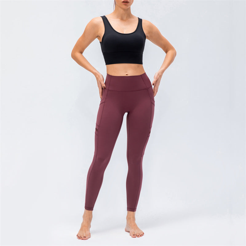Chouyatou Women Quick-Drying Breathable Sports Rrunning Fitness Trousers