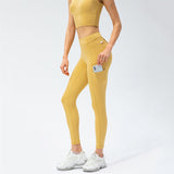 Chouyatou Women High Waist Running Sports Multi Pocket Gym Pants