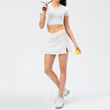 Chouyatou Women Casual Running Tennis Sports Skirt