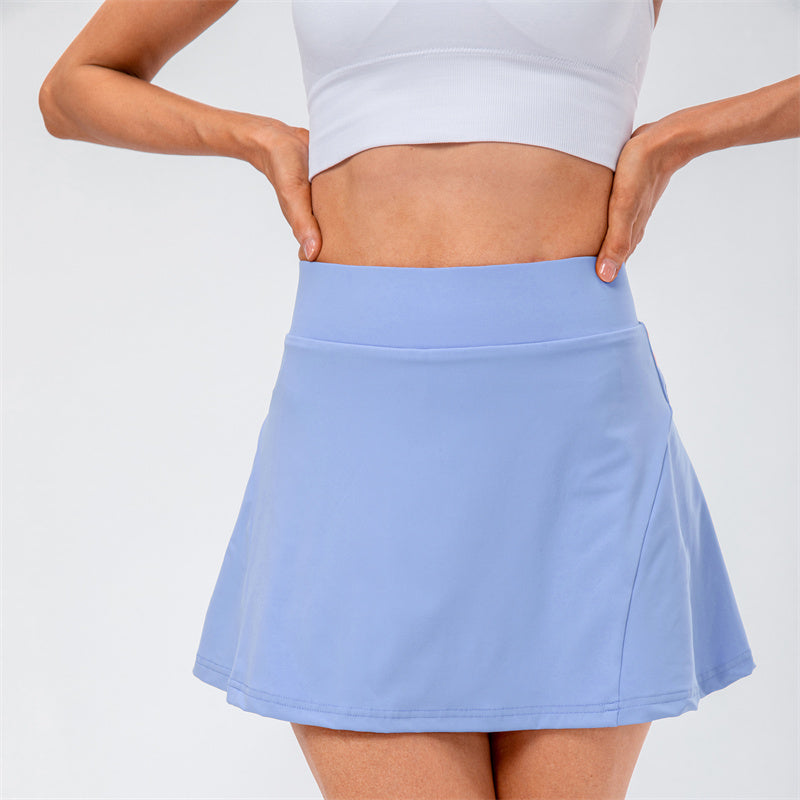Chouyatou Women High Waist Yoga Fitness Golf Sports Skirt